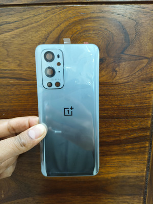 SlopK SlopK OnePlus 9 pro(Glass) Back Panel(Silver)