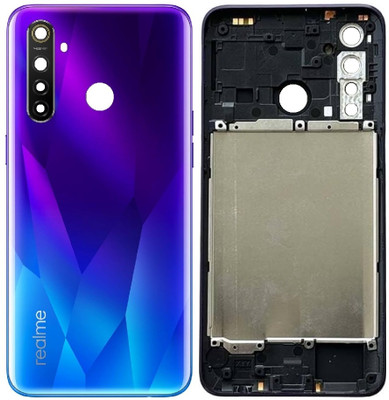 Sandreezz Realme 5 Pro (Best Quality) (With Middle Ring & Side Volume Power Buttons) Full Panel(Crystal Blue)