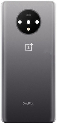 Sandreezz OnePlus 7T Original (Glass) (with Proper Logo) Back Panel(Frosted Silver)