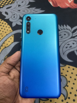 LEISURELIC MOTOROLA MOTO G8 POWER LITE WITH PROPER LOGO Back Panel(ARCTIC BLUE)