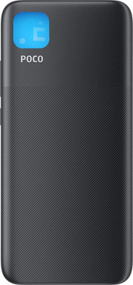HQP for Xiaomi Poco C3 ( M2006C3MII, MZB07RIIN, MZB07RJIN, MZB07QAIN, MZB07RLIN, MZB07RKIN ) Battery Back Door Replacement [ With Volume + Power Key ] Back Panel(Matte Black)