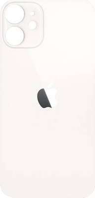 SRaccessories Apple iPhone 12 (Glass) Back Panel(White)