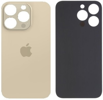 Kraze4blaze Apple iPhone 14 Pro (Best Quality)(With Proper Logo)(Glass) Back Panel(Gold)