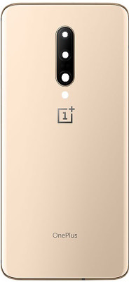 KezeMize OnePlus 7 Pro (with Camera Lens) (with Proper Logo) (Glass) Back Panel(Almond)