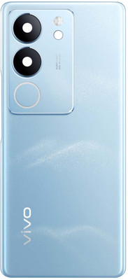 Unique4Ever Vivo V29 Pro (Glass OG) with Camera Ring Lens Glass Back Panel(Blue)