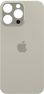 Sandreezz Apple iPhone 16 Pro Max (Glass) (Best Quality) (with Proper Logo) Back Panel(Natural Titanium)