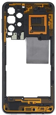 Purplesavvy Samsung Galaxy A32 Middle Ring Back Panel(Black)