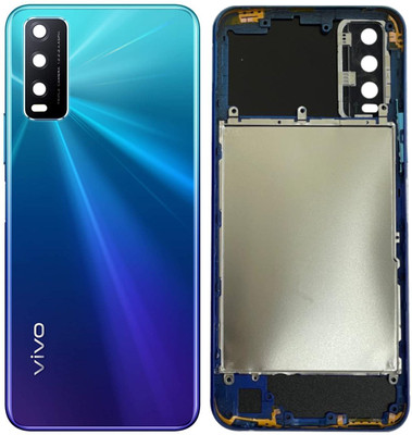 Flipkart SmartBuy Vivo Y20, Y20S, Y20A, Y12S, Y12G Housing Body with Middle Ring + Back Panel(Nebula Blue)