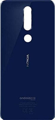 SRaccessories Nokia 6.1 Plus Back Panel(Blue)