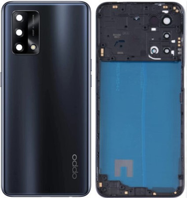 Sandreezz Oppo F19 with Proper Logo (With Middle Ring Camera Lens & Side Volume Power Buttons) Full Panel(Prism Black)