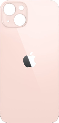 HQP for Apple iPhone 13 ( A2633, A2482, A2631, A2634, A2635 ) [ With LoGo & Pre Installed Adhesive Tape ] Battery Back Glass Door Replacement Back Panel(Pink)