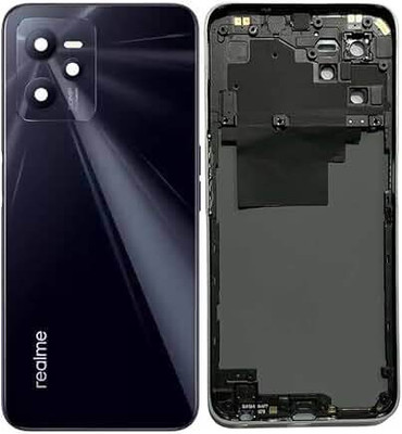 SPAREASP Realme C35 Full Housing with Middle Ring (Middle Ring + Back Panel) Black Back Panel(Black)
