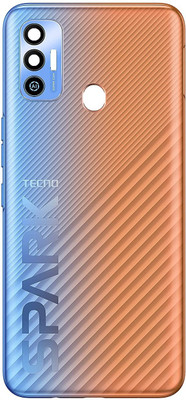 Sandreezz Tecno Spark 7T (KF6P) (with Proper Logo) Back Panel(Orange)
