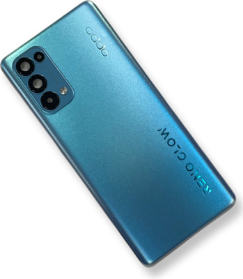 Unique4Ever Oppo Reno 5 Pro 5G With Camera Lens Glass Back Panel(Astral Blue)
