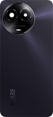 HQP for Realme Narzo 60x ( RMX3782 ) - [ With Pre Installed Adhesive Tape + Camera Glass ] Battery Back Door Replacement Back Panel(Nebula Purple)