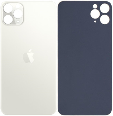Sandreezz Apple iPhone 11 Pro (Glass) (Best Quality) (with Proper Logo) Back Panel(Matte Silver)
