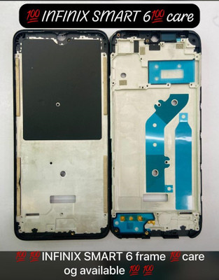 FLOUNDER INFINIX SMART 6 ( LCD MIDDLE FRAME )ORIGINAL Front Panel(BLACK)