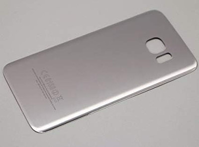 SRaccessories Galaxy S7 Edge (Glass) Back Panel(Silver)