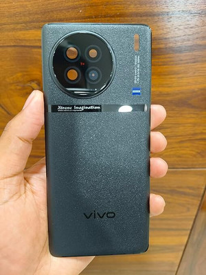Docile back panel (compatible with vivo x90 battery cover housing panel replacement Back Panel(black)