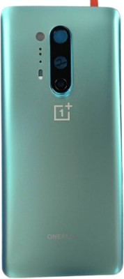 KezeMize OnePlus 8 Pro (Glass)(Best Quality)(With Camera Lens)(With Proper Logo) Back Panel(Glacial Green)