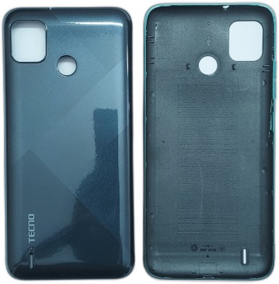 Spares4ever Tecno Pop 5 Black Replacement Back Panel(Black)