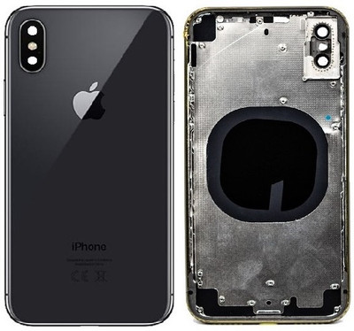 Sandreezz Apple iPhone X (With All & Side Volume Power Buttons) (Best Quality) Full Panel(Space Gray)
