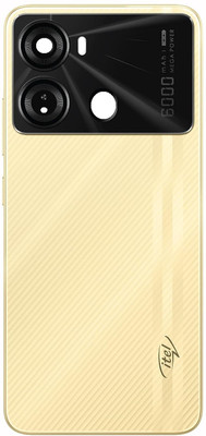 Sandreezz itel P40 (with Proper Logo) Back Panel(Luxurious Gold)