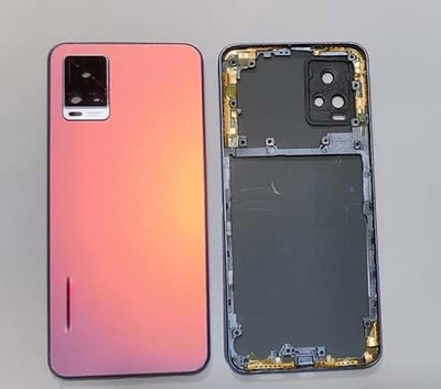 SPAREASP Vivo V20 Pro Body Panel With Middle Ring (Middle Ring + Back Panel) Pink Back Panel(Pink)