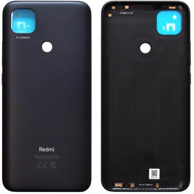 Sandreezz Xiaomi Redmi 9 (with Proper Logo) (with Side Volume Power Buttons) Back Panel(Carbon Black)