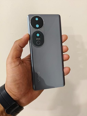 Kraze4blaze Vivo V40 Pro (Best Quality)(With Camera Lens)(With Proper Logo) Back Panel(Titanium Grey)