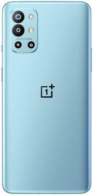 SlopK Oneplus Oneplus 9R(Glass)With Camera Lens Back Panel(Lake blue)