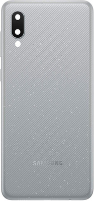 Sandreezz Samsung Galaxy M02 (with Proper Logo) Back Panel(Grey)