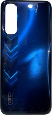KezeMize Realme Narzo 30 (Best Quality)(With Proper Logo) Back Panel(Racing Blue)