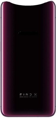 SRaccessories Oppo Find X (Glass) Back Panel(Bordeaux Red)