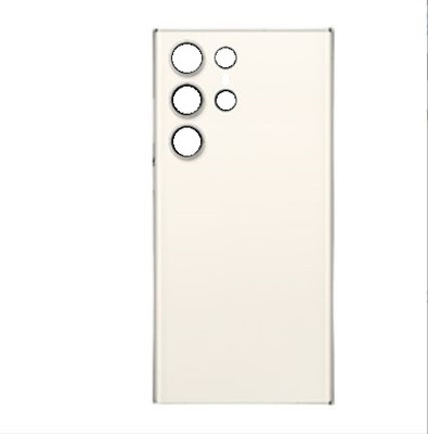Kraze4blaze Samsung Galaxy S23 Ultra (With Proper Logo) Back Panel(Cream)