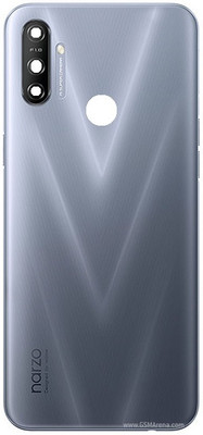 KezeMize Realme Narzo 20A (with Proper Logo) Back Panel(Grey)