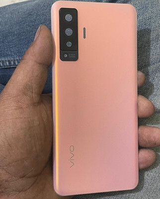 SRaccessories Vivo X50 (Glass) With Camera Ring Lens Back Panel(pink)