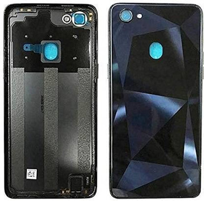 FixHub Oppo F7 BACK PANEL WITH Volume & on Off Button Included Camera Glass COMPATIBLE Back Panel(BLACK)