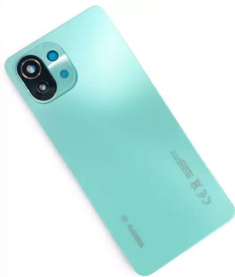 KezeMize Xiaomi Mi 11 Lite (Glass) (With Camera Lens) (with Proper Logo) Back Panel(Green)