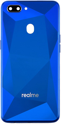 HQP for Realme 2 ( RMX1805, RMX1809 ) - [ With Volume + Power Key & Camera Glass ] Battery Back Door Replacement Back Panel(Diamond Blue)