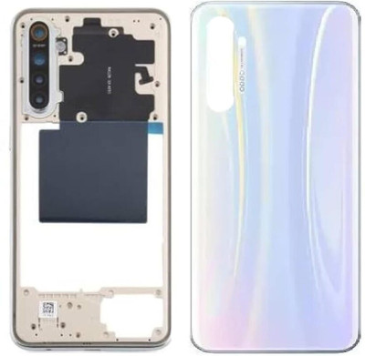 imbi Realme X2/ Realme XT With Side Frame, Power Volume Button Camera Glass Full Panel(White)