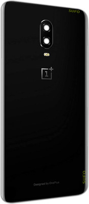 SUFO Oneplus 6T With Camera Glass Back Panel(Mirror Black)