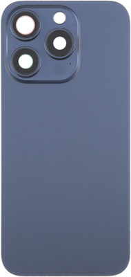 Spares4ever iPhone 15 Pro Max Blue Replacement Glass with Camera Lens and Magsafe Magnet Back Panel(Blue)