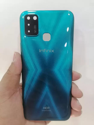 Sparevilla INFINIX HOT 10 LITE X657B Back Door Glass Replacement Mobile Back Panel(green)