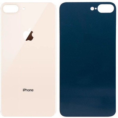 KezeMize Apple iPhone 8 Plus (Best Quality)(With Proper Logo)(Glass) Back Panel(Gold)