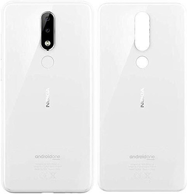 FixHub Nokia 5.1 Plus BACK GLASS COMPATIBLE Back Panel(WHITE)