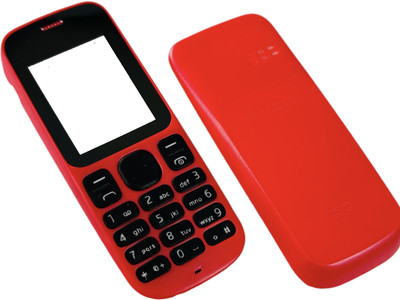 imbi Nokia 101 (Old Model) Front Back Body With Keypad Front & Back Panel(Red)