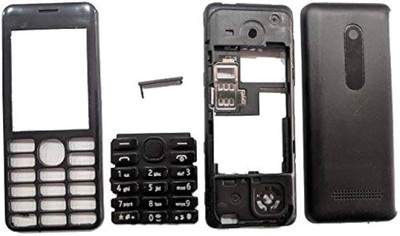 imbi Nokia 206 Front Back and Middle Body With Keypad Full Panel(Black)