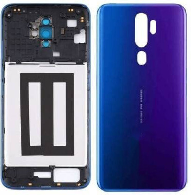 imbi Oppo A9 2020 Mobile Phone Panel With Side Frame, Power And Volume Button Camera Glass Full Panel(Blue)