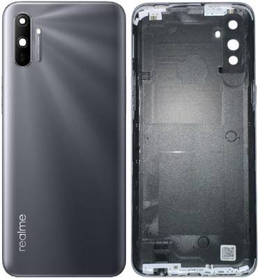 Sandreezz Realme C3 (Best Quality) (With Camera Lens & Side Volume Power Buttons) Back Panel(Grey)